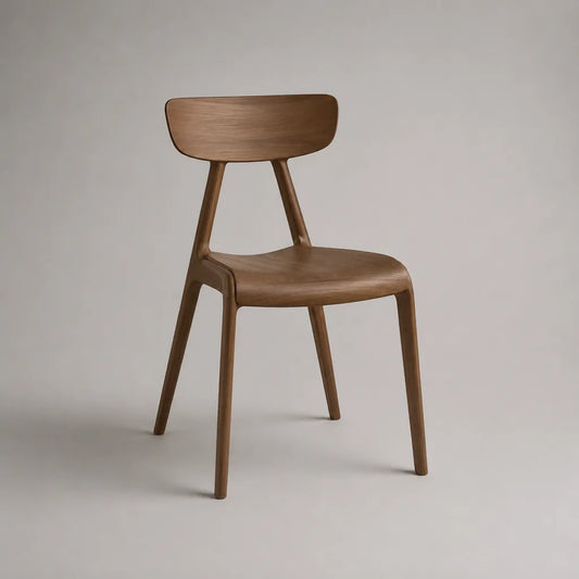 Esszimmerstuhl aus Holz, Nussbraun, 52 × 53 × 79 cm